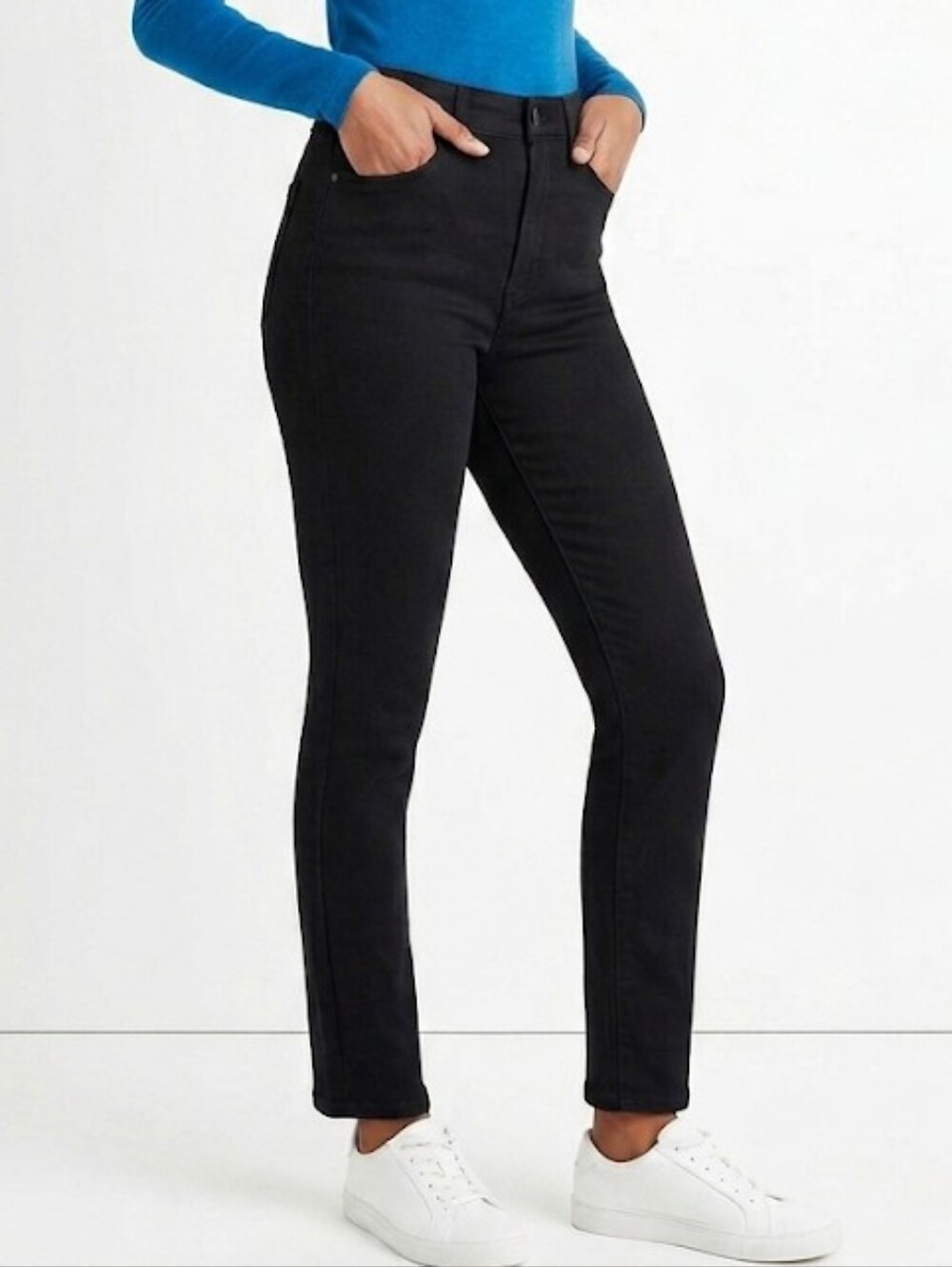 Talbots Petites Black High-Rise Cropped Jeans Size 6